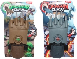 Udløselige kløer drage/dinosaur plast 11 × 29 cm, 2 farver