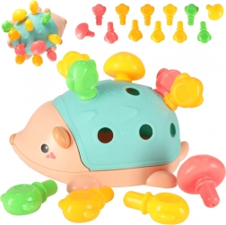 Sanse-pindsvin Montessori med aftagelige pinde – blå