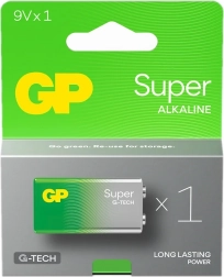 Alkalisk batteri 9V GP Super