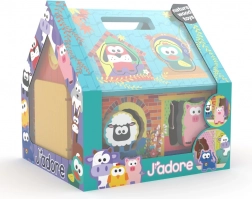 Træpuslespil – bondegårdshus