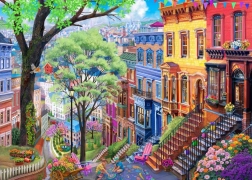 Puslespil Forårsby 500 Brikker