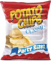 Oppustelig Madras Formet Som En Chips Pose