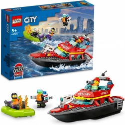 LEGO® City 60373 Brandredningsbåd og jolle