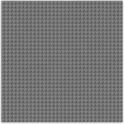 Brixies byggeplade mørkegrå 25,5 x 25,5 cm