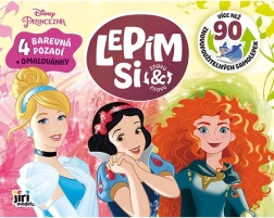 Disney Prinsesser – genanvendelige statiske klistermærker og malebilleder