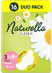 Naturella Classic Maxi bind med vinger, 16 stk