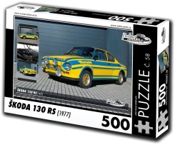 Retro-biler puslespil Škoda 130 RS 500 brikker