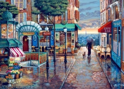 Puslespil regnfuld dagtur 500 brikker