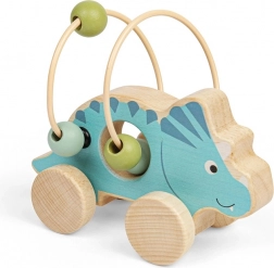 Triceratops på hjul med perlelabyint