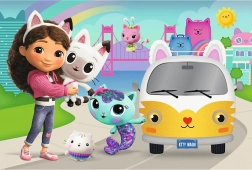 Puslespil Gabby’s Kattehus – Gabby og katteeventyr 60 brikker