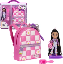 Disney ILY 4Ever Tote-ily Teenies moderigtig mini-dukkke med Daisy-motiv og tilbehør