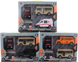 Sæt med friktionsbiler med batteridrevet tankstation