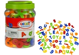 Magnetiske bogstaver og tal i dåse 78 dele