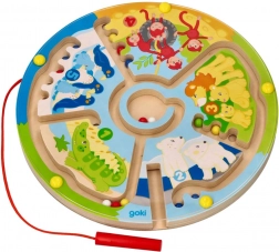 GOKI træ-magnetlabyrint Zoo