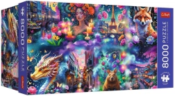 Puzzle Trefl Premium Plus Farverig verden 8000 brikker