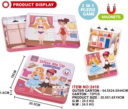 Metalsæt med magneter til den lille stylist 2-i-1