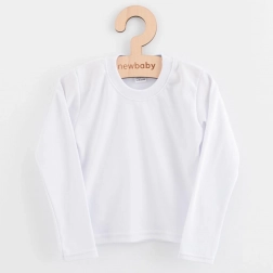 Børne bomulds-T-shirt med lange ærmer NEW BABY, str. 110