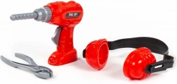 Børneværktøjssæt med boremaskine, høreværn og tang