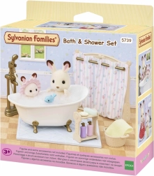 Sylvanian Families badeværelsessæt med badekar og bruser