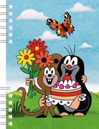 Notesbog A6 med spiralryg - Muldvarpen