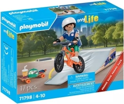 Playmobil gavesæt skateboarder med rampe