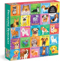 Mudpuppy puslespil Hundeportrætter 500 brikker