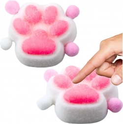 Antistress squishy klemmelegetøj kattepote hvid