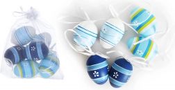 Dekorationsæg malet 6 cm