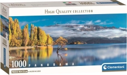 Panoramapuslespil Gylne reflekser ved Lake Wanaka 1000 brikker CLEMENTONI