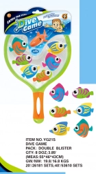 Dykkerfisk med fangstnet