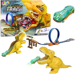 Racerbane med katapult og dinosaurtema