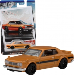 Hot Wheels Nissan Skyline 1971 HT 2000 GT‑R 1:64 orange legetøjsbil 7 cm