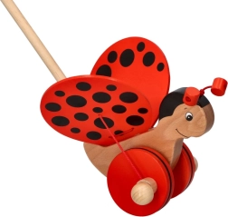 Træskubbe-bille mariehøne på pind