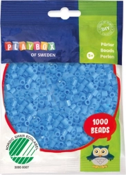 Playbox strygeperler lyseblå 1000 stk