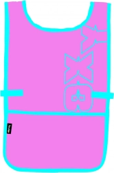 Oxy Pink poncho-forklæde til kreativt arbejde