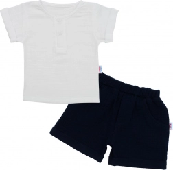 Ammesæt i musselin New Baby Summer Nature mørkeblå 56 (0–3 m)