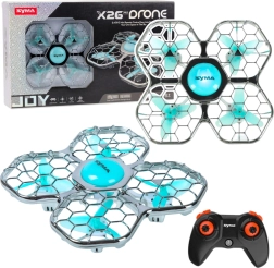 Drone SYMA X26 Pro med propelbeskyttelse, akrobatiske tricks og LED-belysning