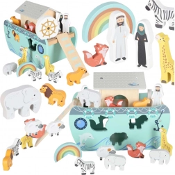 træform-sorter noas ark lulilo, båd med dyr