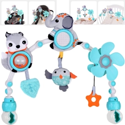 Interaktivt ophængt aktivitetsstativ til tremmeseng til babyer