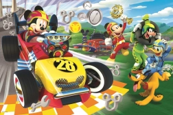 Puzzle TREFL Mickey og racerkørerne 60 brikker