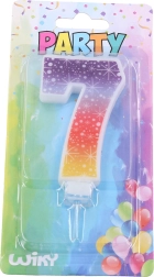 Fødselsdagslys tal 7 Stjerner