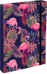 Mapper til skolehæfter A4 Jumbo med flamingomotiv BAAGL