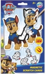 Magnetiske skrabebilleder Paw Patrol – sæt med 10 magneter