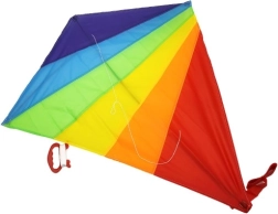 Farverig flyvende drage af nylon 88x81 cm