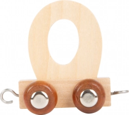 Trævogn med bogstavet O til togbane small foot
