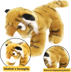Brun plysbamse-tiger 25 cm