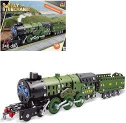 Lille mekaniker damplokomotiv med kulvogn byggesæt