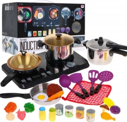 Interaktivt madlavningssæt + blus med lyd og lys - 32 dele