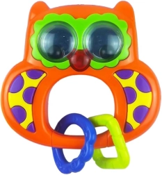 Baby Mix rangle med lyd ugle orange