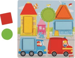 Goki indsætningsspil med geometriske former